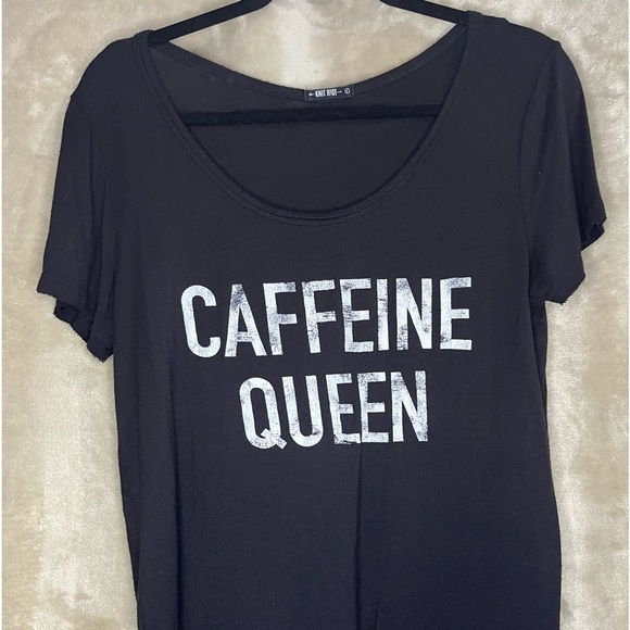Knit Riot Tops - KNIT RIOT CAFFEINE QUEEN TEE